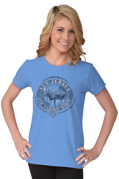 New Jersey Heavy Cotton Ladies T-Shirt  The Garden State Established 1787  – Brisco USA