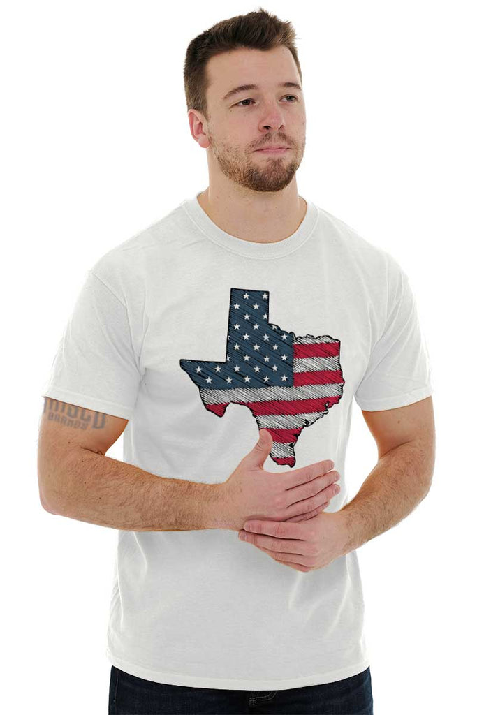American Flag Patriotic Fishing Pole Outdoorsman T-Shirt by Alyviq Honou -  Pixels Merch