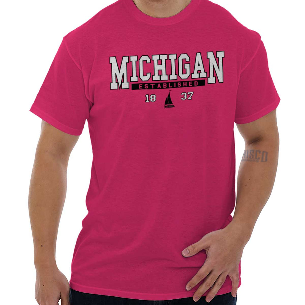 Hometown/State/Michigan Heavy Cotton T-Shirt | – Brisco USA