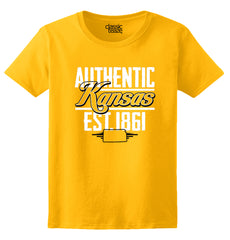 Kansas State - Map Printed Missy Fit T-Shirt