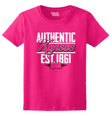 Kansas State - Map Printed Missy Fit T-Shirt