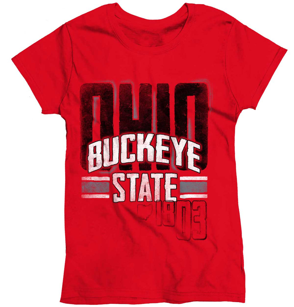 Ohio Buckeye State Ladies T-Shirt