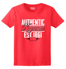 Kansas State - Map Printed Missy Fit T-Shirt