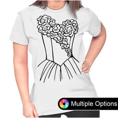 Wedding Dress Ladies T Shirt