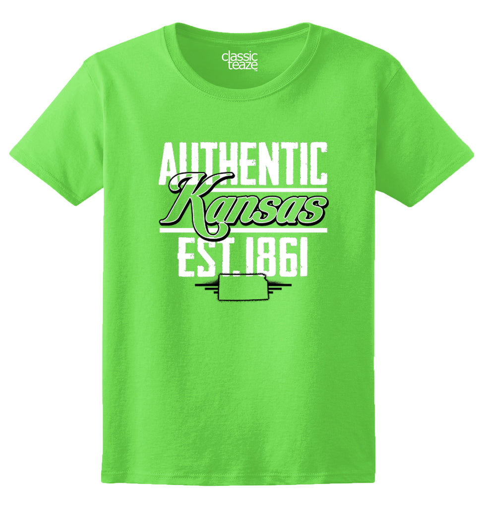 Kansas State - Map Printed Missy Fit T-Shirt