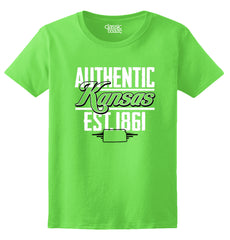 Kansas State - Map Printed Missy Fit T-Shirt